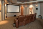 The main level of the home has a private theater - Recliners Different Then Photographed